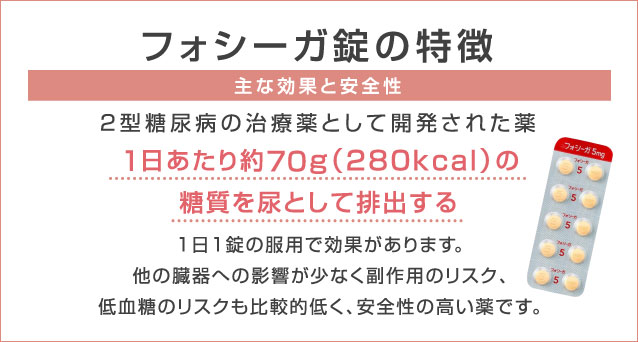 フォシーガ錠の特徴