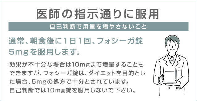 医師の指示通りに服用