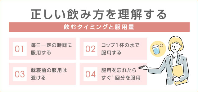正しい飲み方を理解する