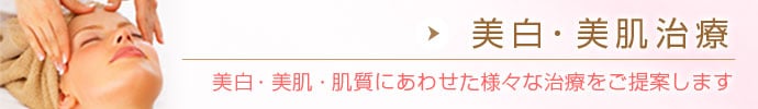 美白・美肌メニュー