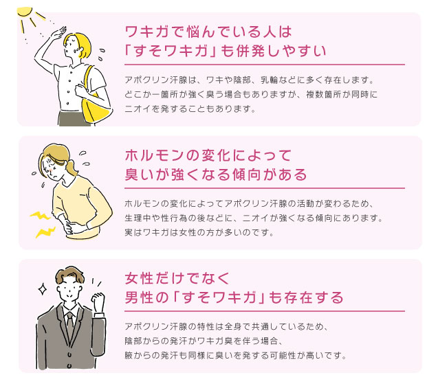 すそわきが・外陰部臭症の特徴とは？